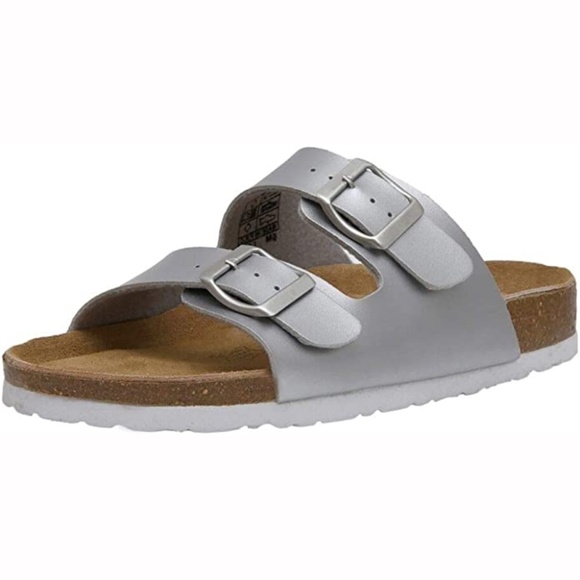 Cushionaire Shoes - Silver Cushionaire  cork footbed sandals Women's Size: 11M